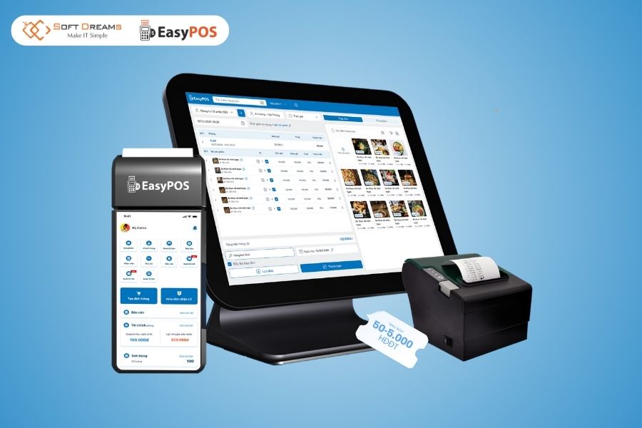 EasyPOS là phần mềm tính tiền phù hợp cho mọi ngành hàng kinh