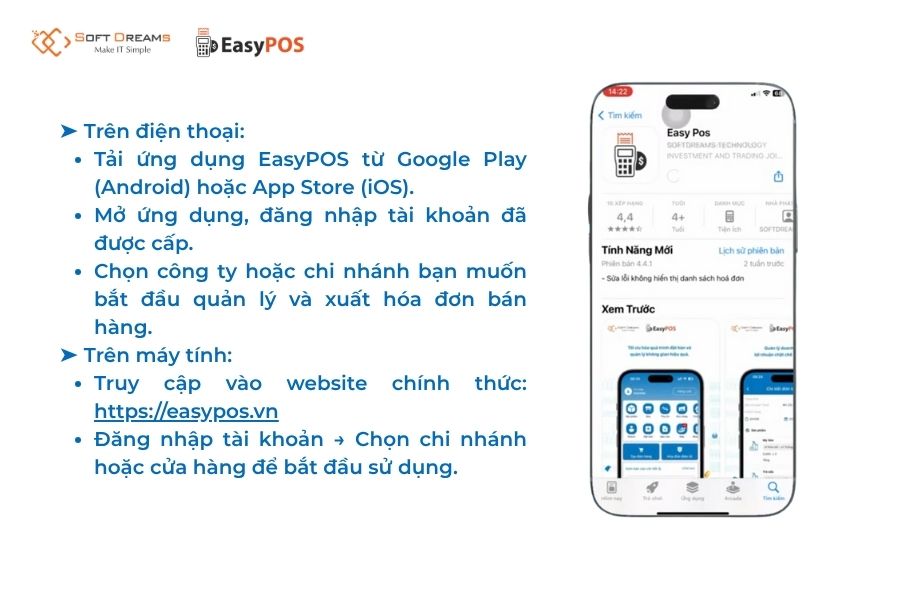 Hướng dẫn đăng ký dùng thử phần mềm quản lý bán hàng tạp hoá EasyPOS