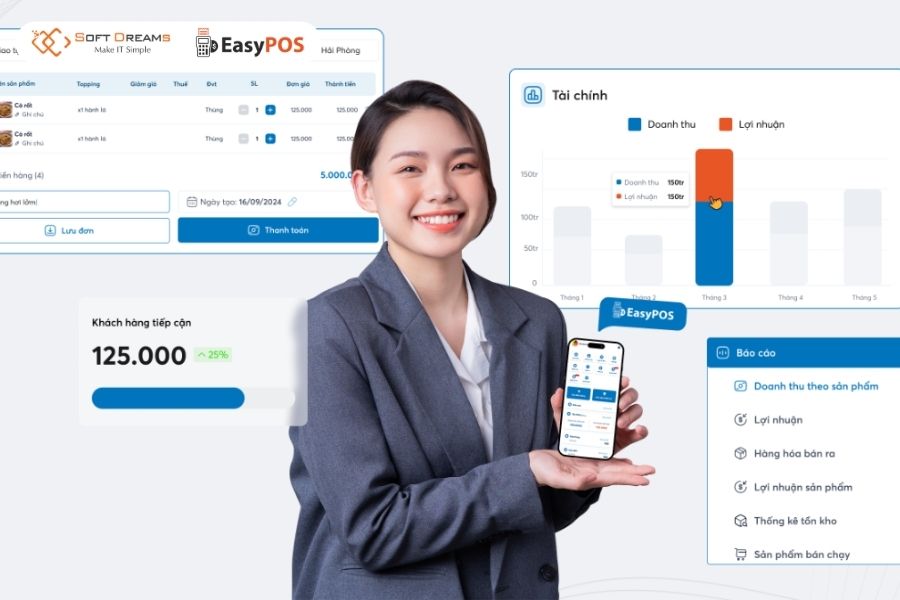 Phần mềm quản lý bán hàng tạp hoá siêu thị tiện lợi, dễ dùng EasyPOS