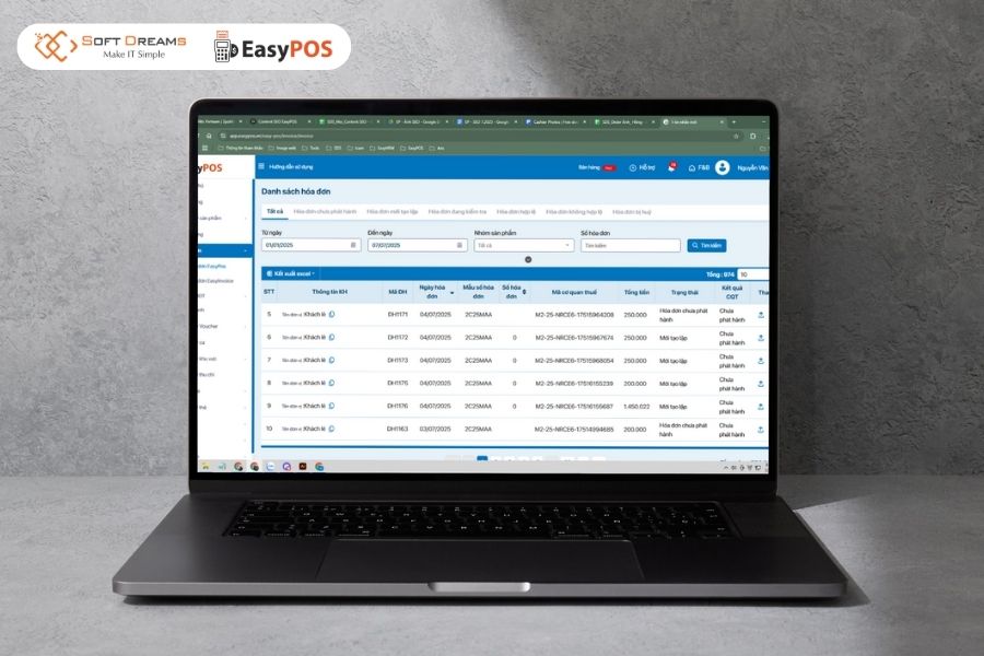 EasyPOS là giải pháp tích hợp toàn diện HDDT MTT