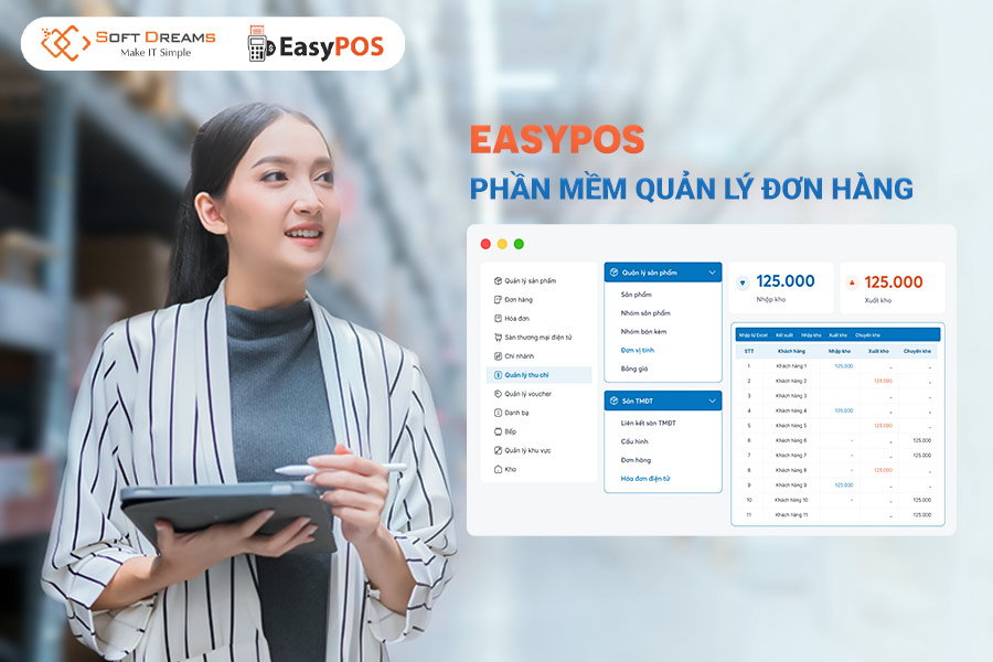 Phần mềm EasyPOS - tự động hóa và đồng bộ quản lý đơn hàng đa kênh
