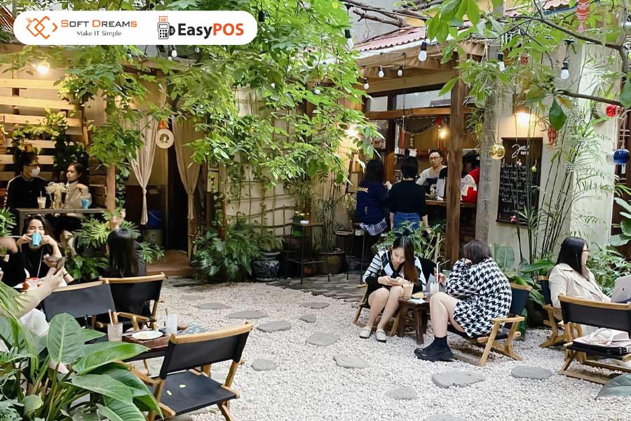 Cafe sân vườn - điểm đến thư giãn quen thuộc của giới trẻ hiện nay