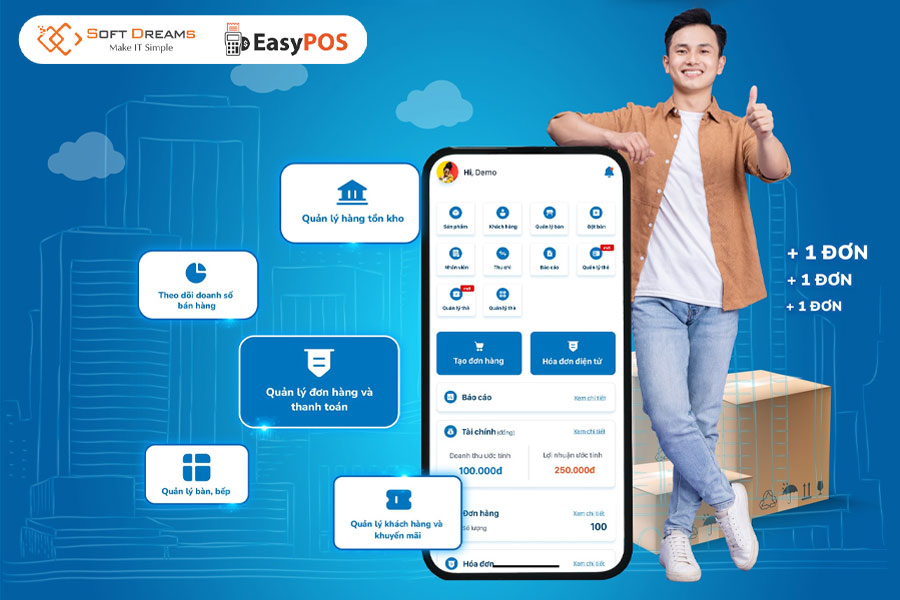 EasyPOS - Quản lý doanh thu mọi lúc, mọi nơi, trực quan và chính xác