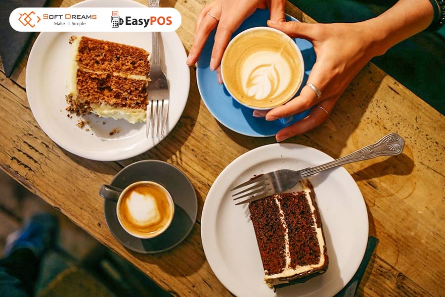 Mô hình cafe sân vườn kết hợp phục bánh ngọt