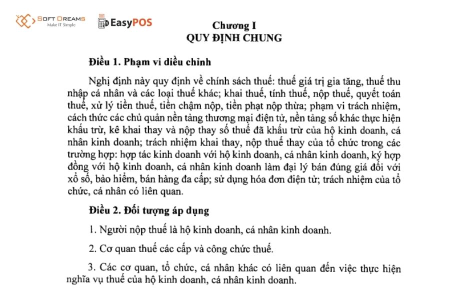 Đối tượng áp dụng trong nghị định 68