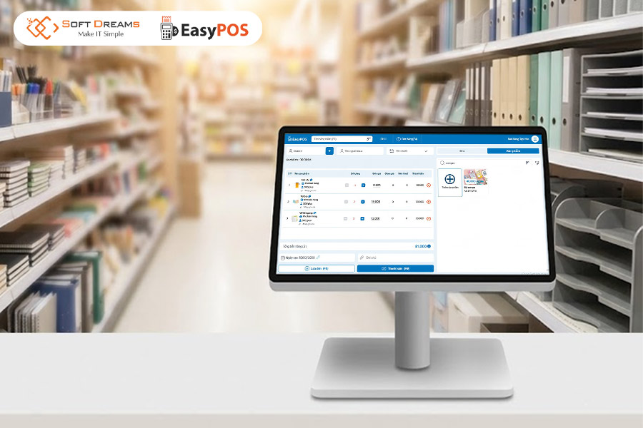 EasyPOS – Phần mềm quản lý cửa hàng văn phòng phẩm toàn diện, hiệu quả