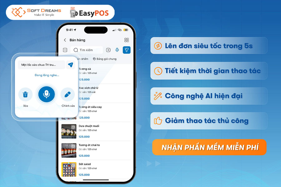 Phần mềm EasyPOS - Full tính năng bán hàng, tối ưu chi phí, dễ triển khai