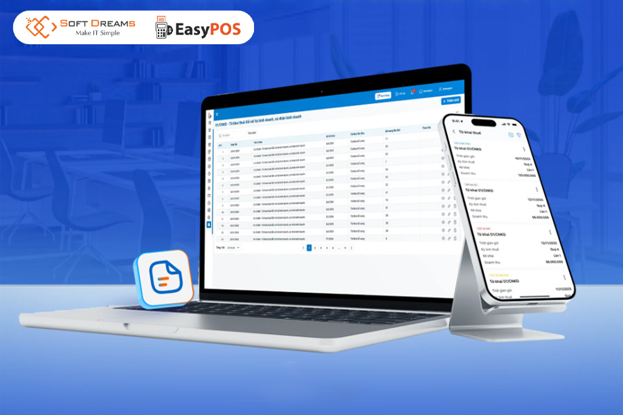 Quản lý bán hàng và kê khai thuế đơn giản với EasyPOS