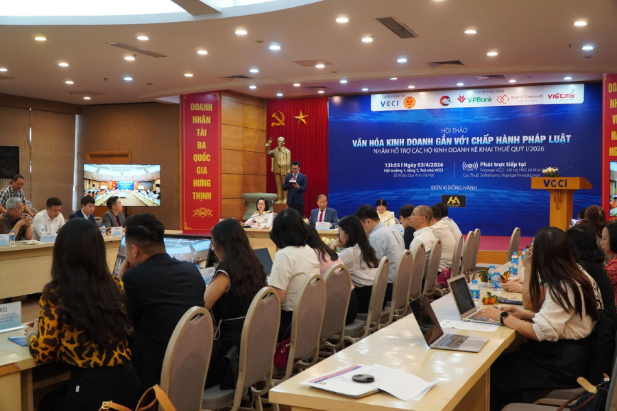 Hội thảo “Văn hoá kinh doanh gắn với chấp hành pháp luật - Hỗ trợ Hộ kinh doanh kê khai Thuế quý I/2026”