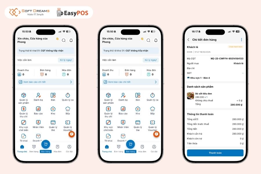 Giao diện trực quan, dễ sử dụng
