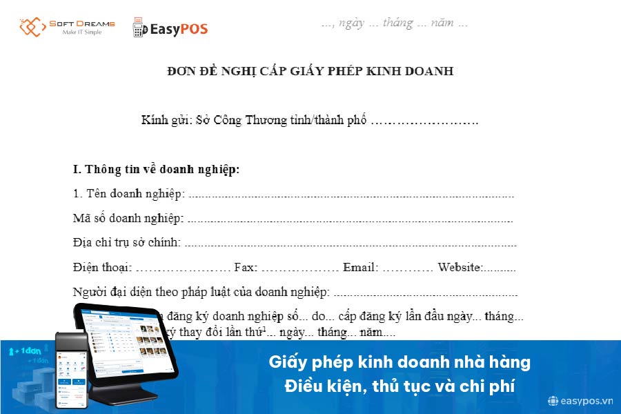 Giấy phép kinh doanh nhà hàng: Điều kiện, thủ tục và chi phí