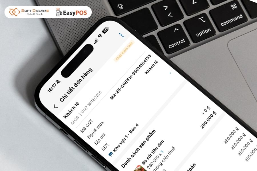 Quản lý đơn hàng dễ dàng hơn với Phần mềm bán hàng EasyPOS