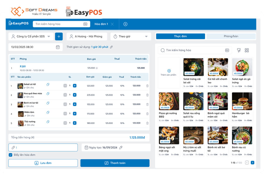 EasyPOS – Công cụ quản lý nhà hàng hiệu quả, theo dõi doanh thu dễ dàng