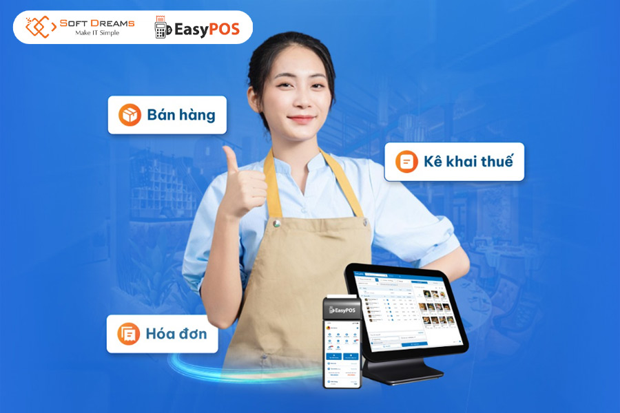 EasyPOS hỗ trợ đầy đủ các nghiệp vụ kinh doanh trong một phần mềm