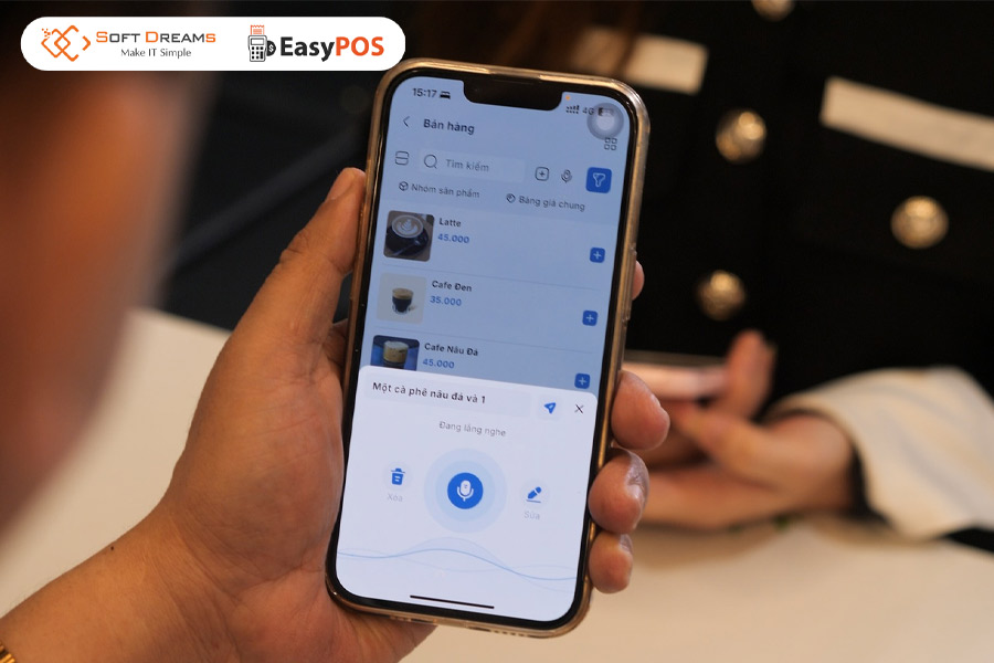EasyPOS nâng cấp trải nghiệm bán hàng với tính năng tạo đơn bằng giọng 