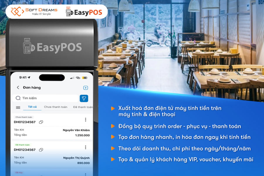 Nâng cao hiệu quả vận hành nhà hàng với phần mềm EasyPOS