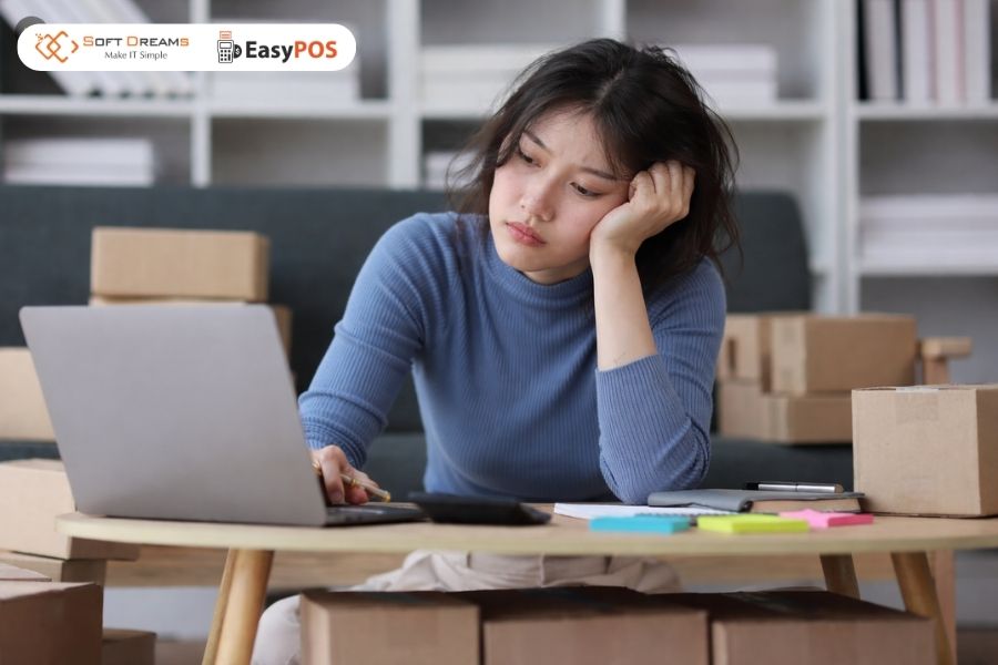 Quản lý đơn hàng thủ công dễ gây sai sót
