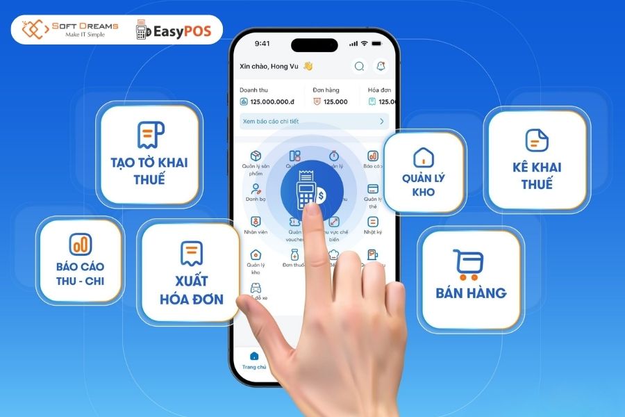 Xuất hoá đơn và kê khai thuế đơn giản với EasyPOS