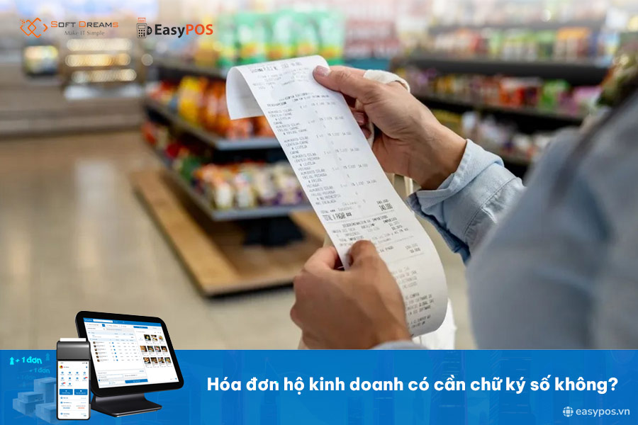 Hóa đơn hộ kinh doanh có chữ ký số không?