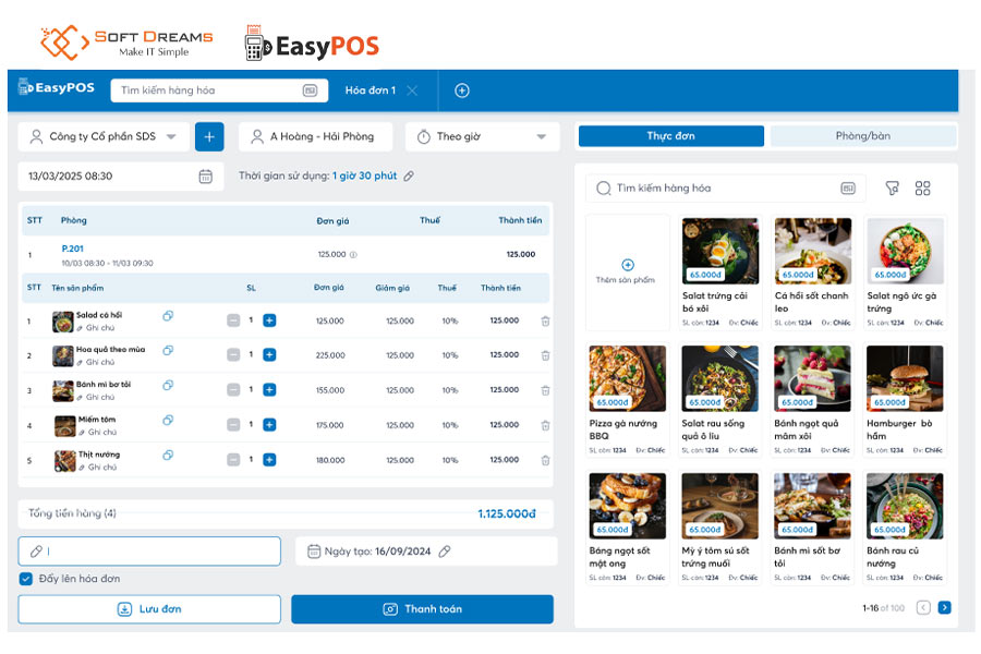 EasyPOS – Công cụ quản lý order chuyên nghiệp cho quán cafe, quán ăn, nhà hàng