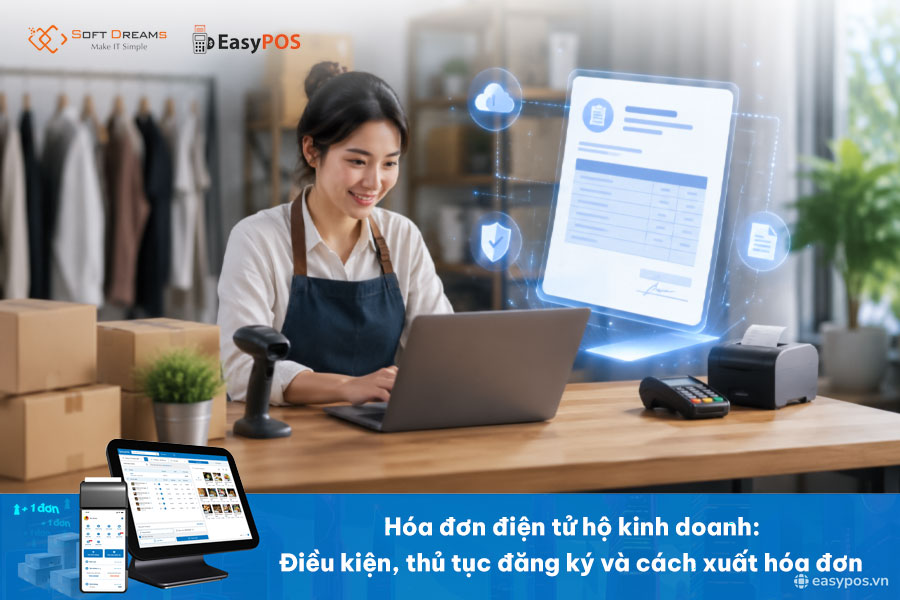 Hóa đơn điện tử hộ kinh doanh: Điều kiện, thủ tục đăng ký và cách xuất hóa đơn