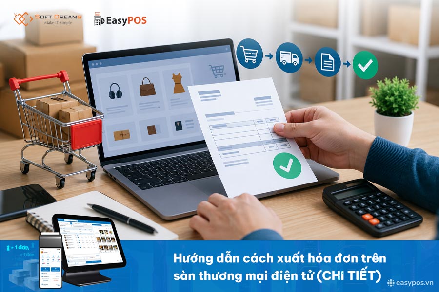 Hướng dẫn cách xuất hóa đơn trên sàn thương mại điện tử (CHI TIẾT)