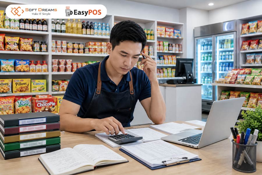Hướng dẫn tính thuế cho cửa hàng tạp hóa