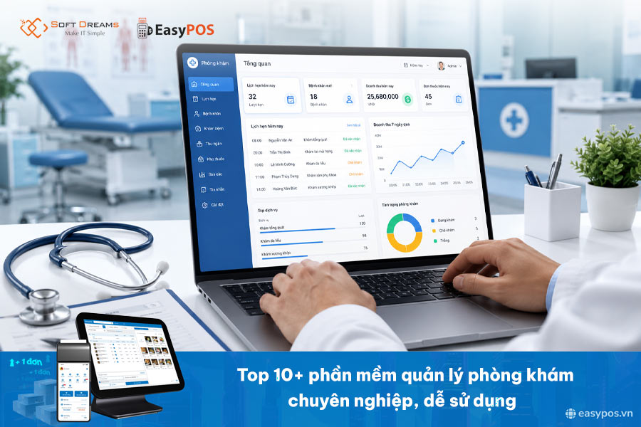 Top 10+ phần mềm quản lý phòng khám chuyên nghiệp, dễ sử dụng