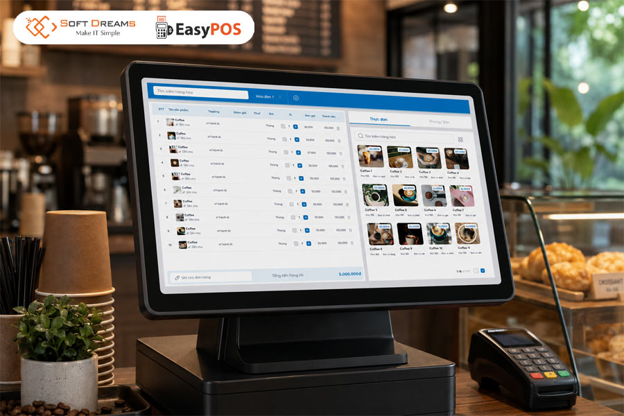 EasyPOS - Giải pháp quản lý quán cafe hiệu quả, dễ triển khai