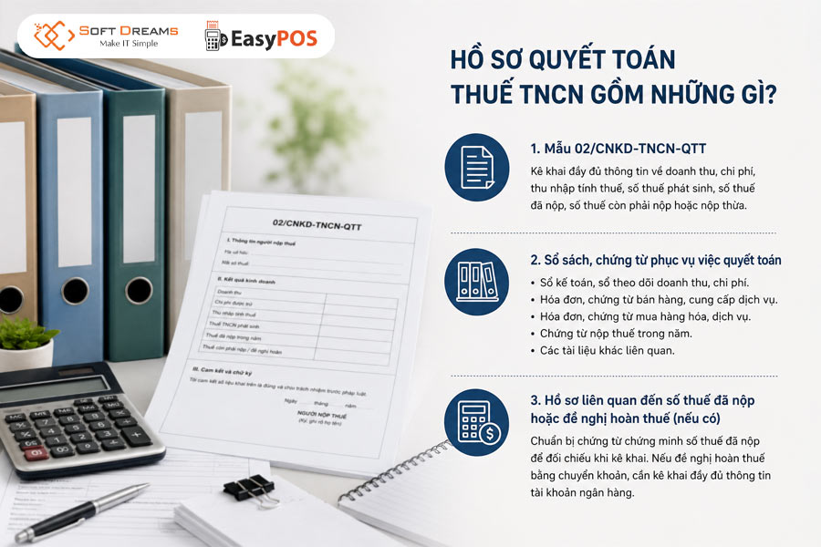 Hồ sơ quyết toán thuế TNCN bao gồm những giấy tờ nào?