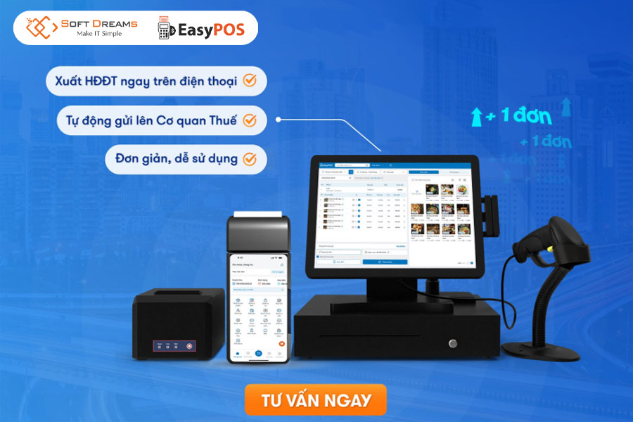 Quản lý bán hàng và xuất hóa đơn nhanh chóng cùng phần mềm EasyPOS