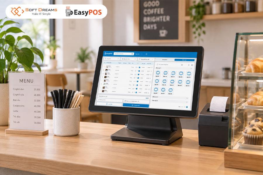 Quản lý quán cafe, kê khai thuế dễ dàng cùng EasyPOS