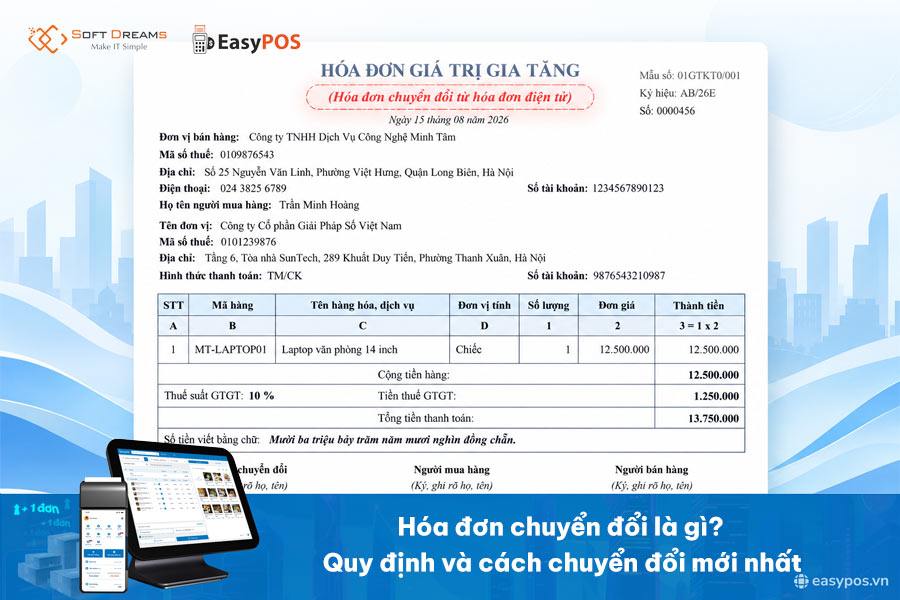 Hóa đơn chuyển đổi là gì? Quy định và cách chuyển đổi mới nhất 