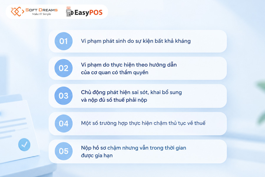 Khi nào không bị xử phạt vi phạm hành chính về thuế, hóa đơn?