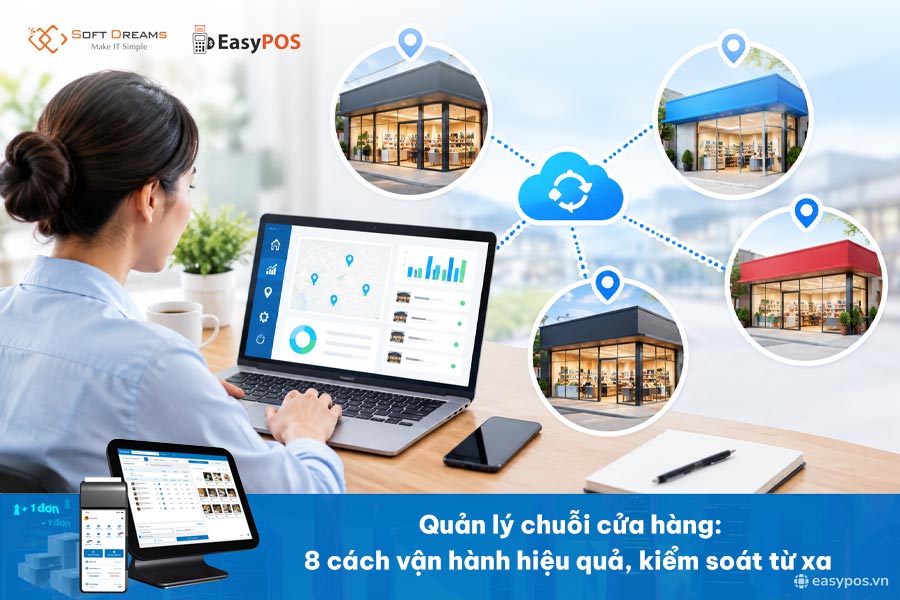 Quản lý chuỗi cửa hàng: 8 cách vận hành hiệu quả, kiểm soát từ xa