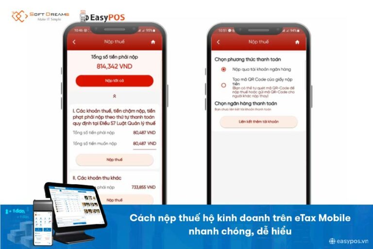 Cách nộp thuế hộ kinh doanh trên eTax Mobile nhanh chóng, dễ hiểu