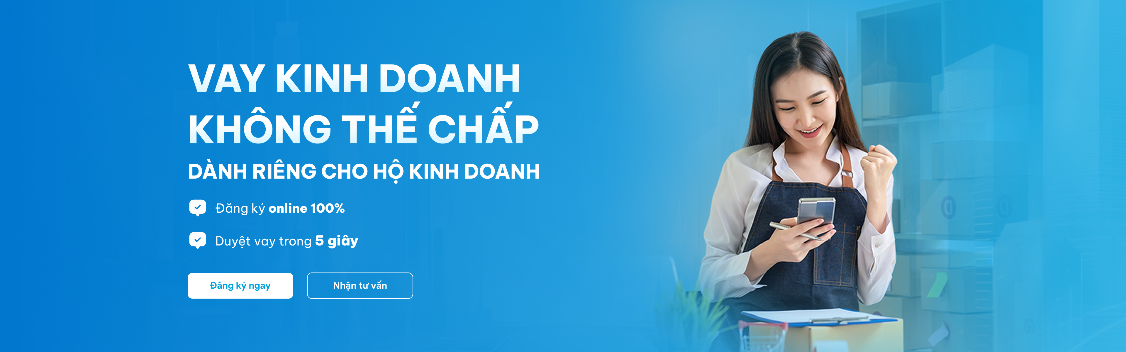 Vay kinh doanh không thế chấp