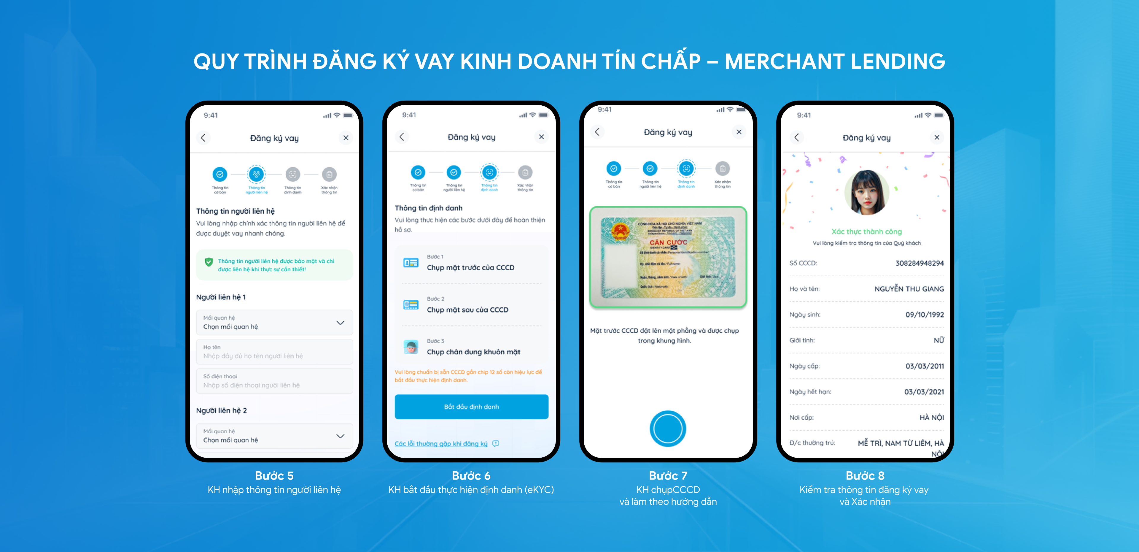 Quy trình đăng ký vay - Bước 2