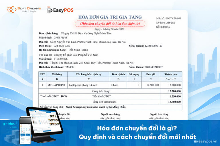 Hóa đơn chuyển đổi là gì? Quy định và cách chuyển đổi mới nhất